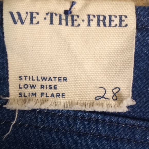 NWT Free People We the Free Stillwater Bohemian Y2K 70s Hippie Lowrise Flare - Picture 6 of 6